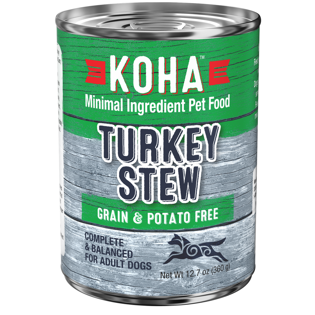 Koha Wet Dog Food Minimal Ingredient Turkey Stew 12.7oz Grain Free Howl