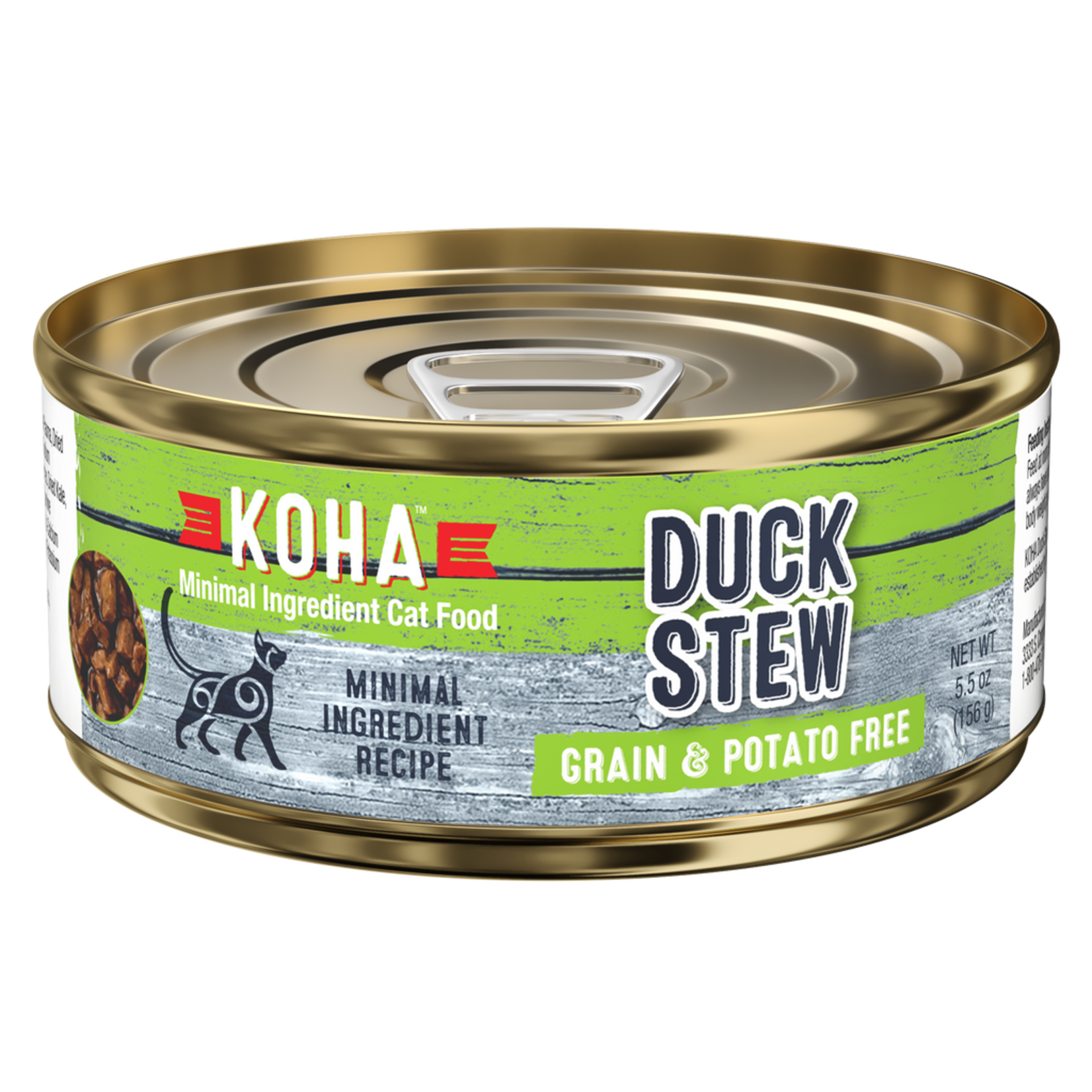 Koha Koha Wet Cat Food Minimal Ingredient Duck Stew 5.5oz