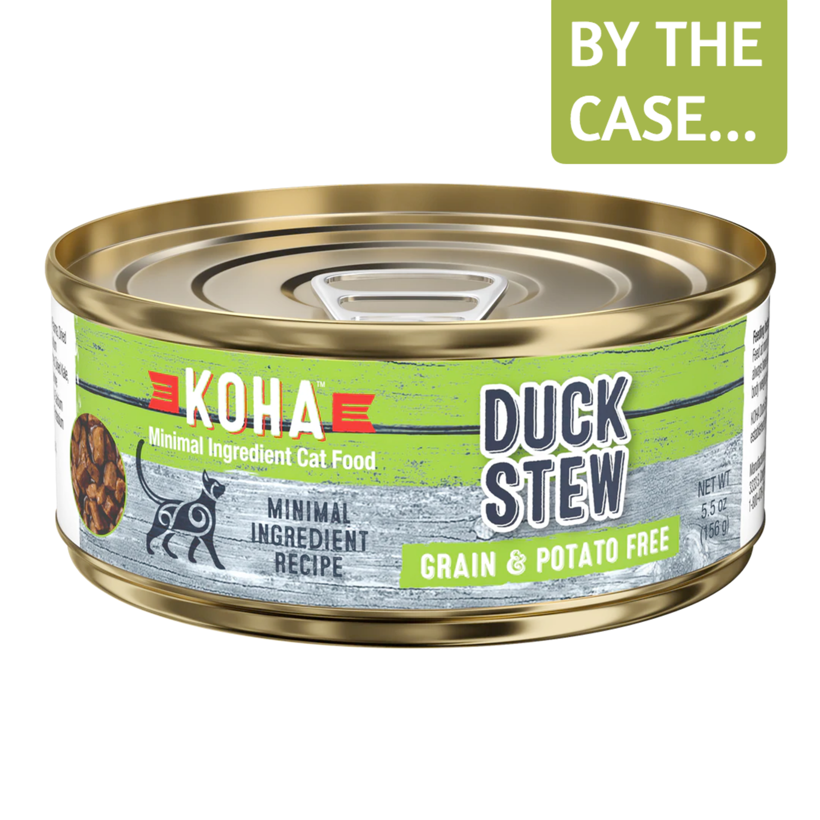 Koha Koha Wet Cat Food Minimal Ingredient Duck Stew 5.5oz