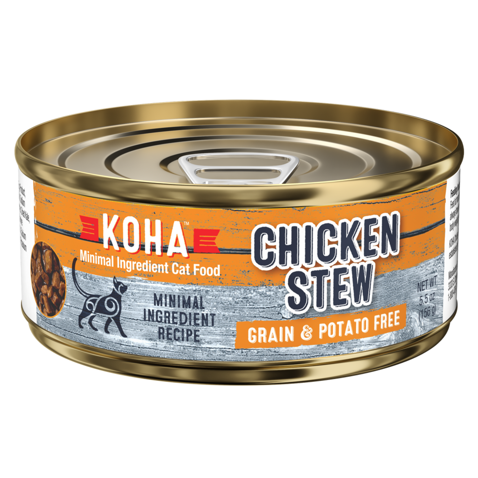 Koha Koha Wet Cat Food Minimal Ingredient Chicken Stew 5.5oz