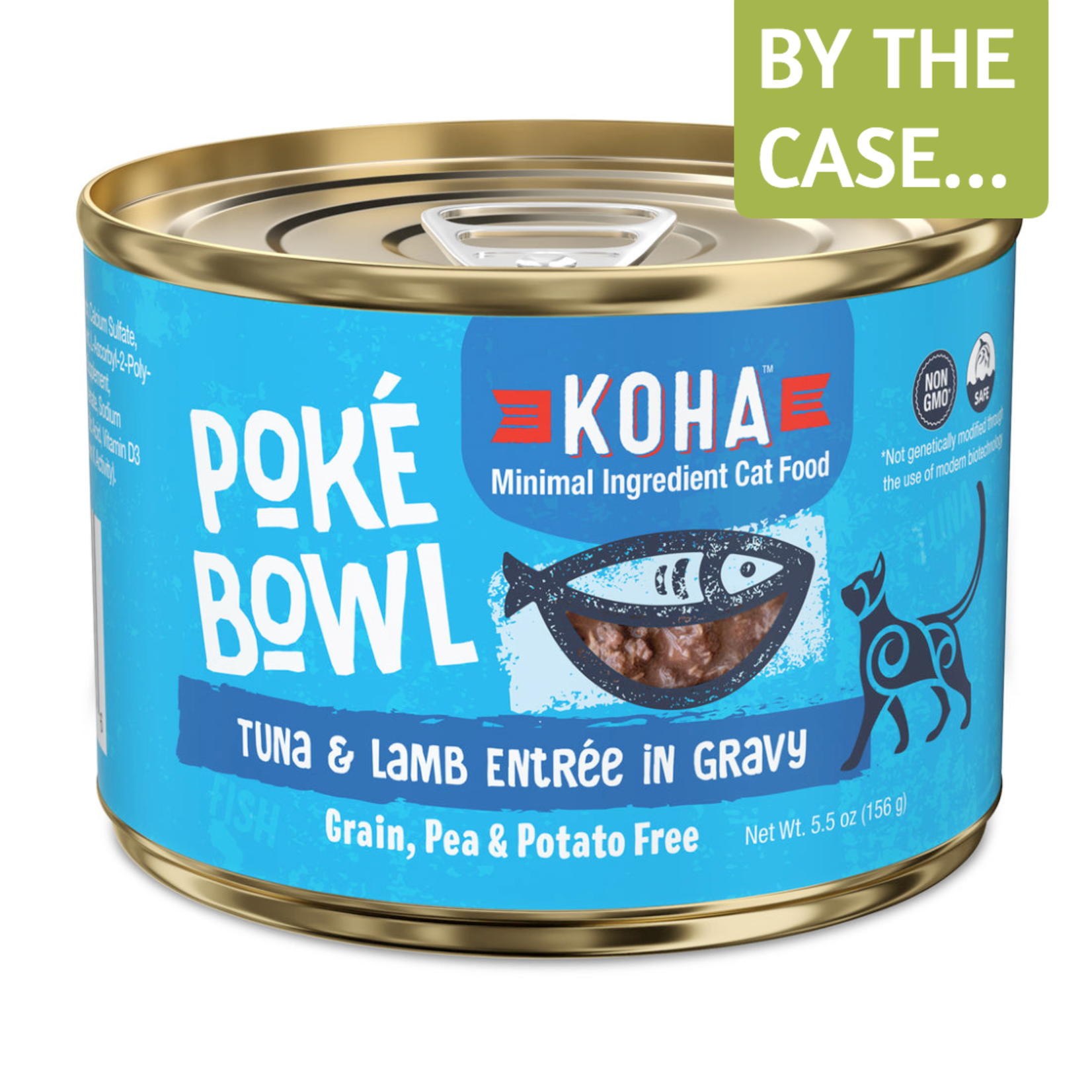 Koha Koha Wet Cat Food Poke Bowl Tuna and Lamb Entree in Gravy 5.5oz