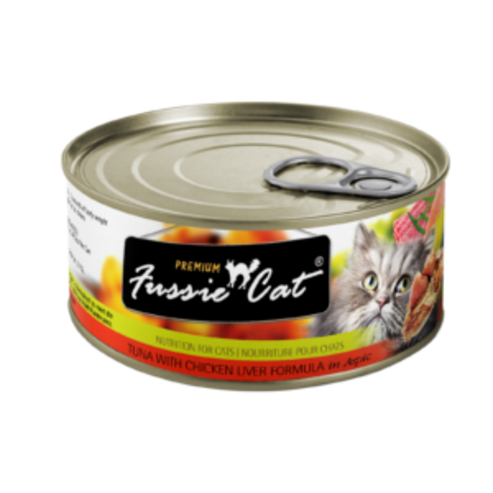 Fussie Cat Fussie Cat Wet Cat Food Tuna with Chicken Liver Formula in Aspic 2.8oz Can Grain Free