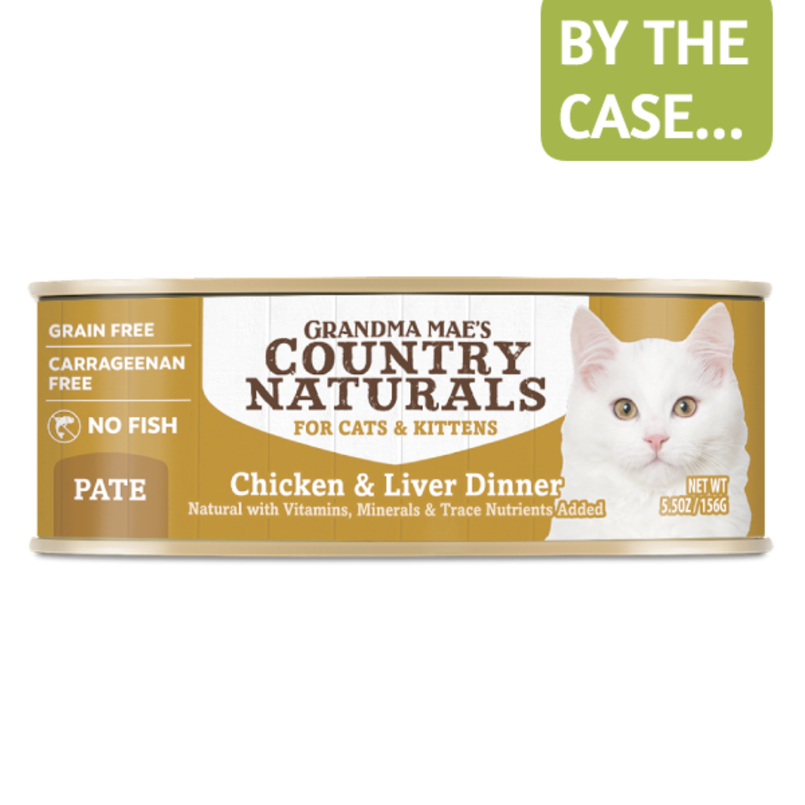 Grandma Maes Country Naturals Grandma Mae's Country Naturals Wet Cat Food Chicken and Liver Dinner Pate 5.5oz Grain Free
