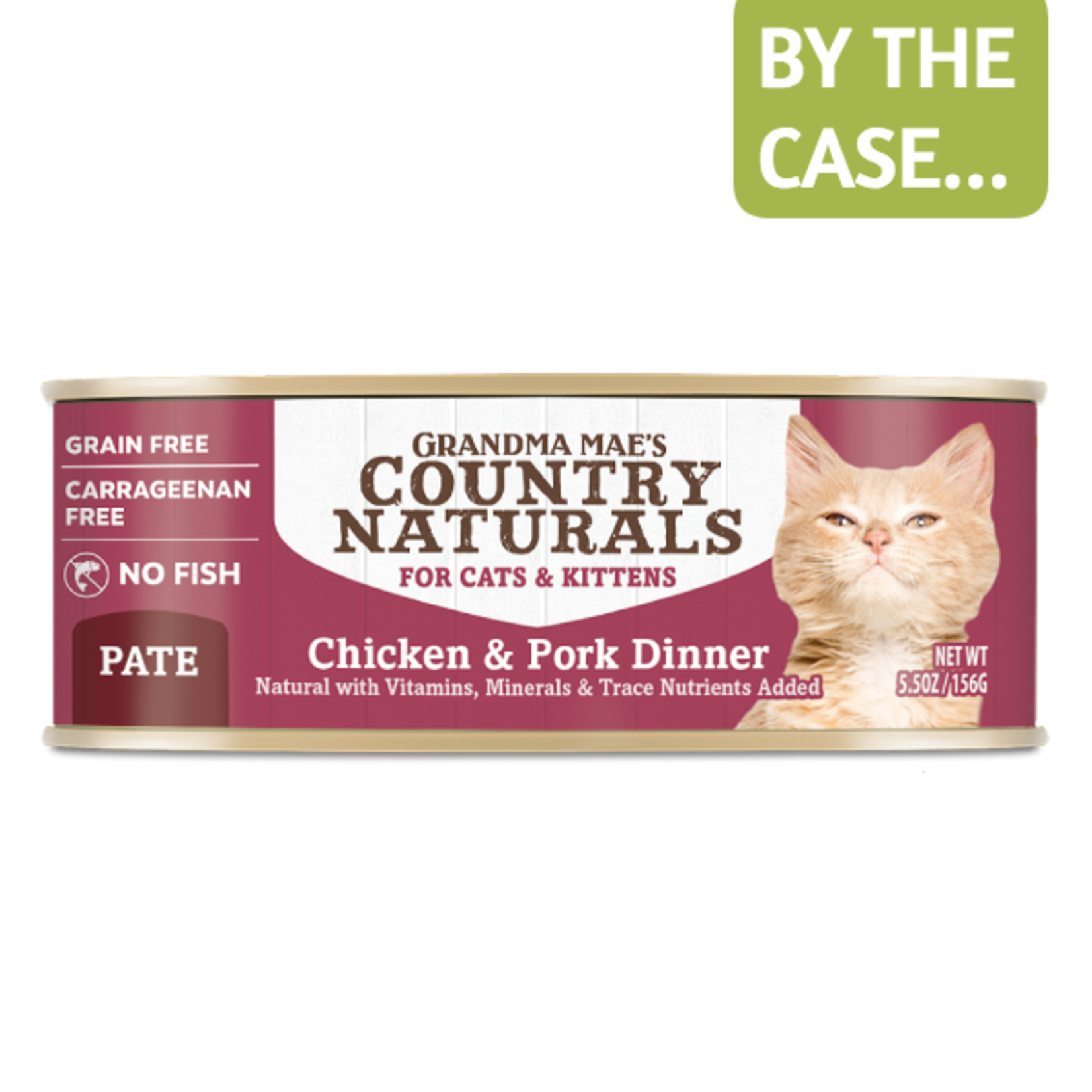Grandma Maes Country Naturals Grandma Mae's Country Naturals Wet Cat Food Chicken and Pork Dinner Pate 5.5oz Grain Free