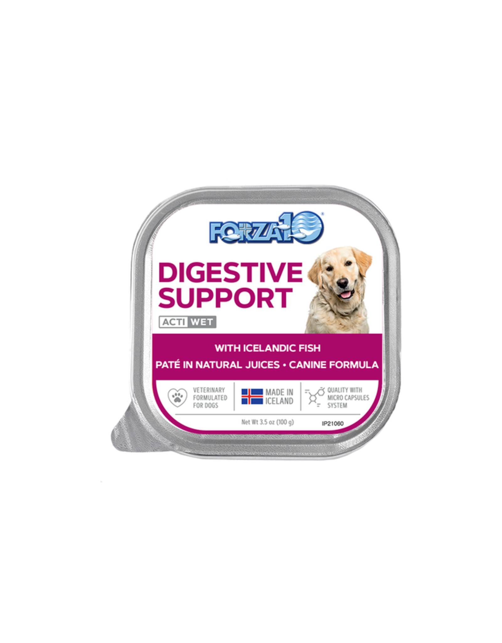Forza10 Forza10 Nutraceutic Wet Dog Food ActiWet Digestive Support Fish Formula 3.5oz
