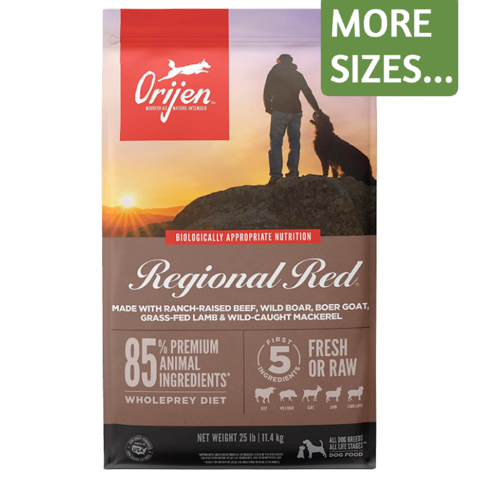 Orijen Orijen Dry Dog Regional Red Grain Free