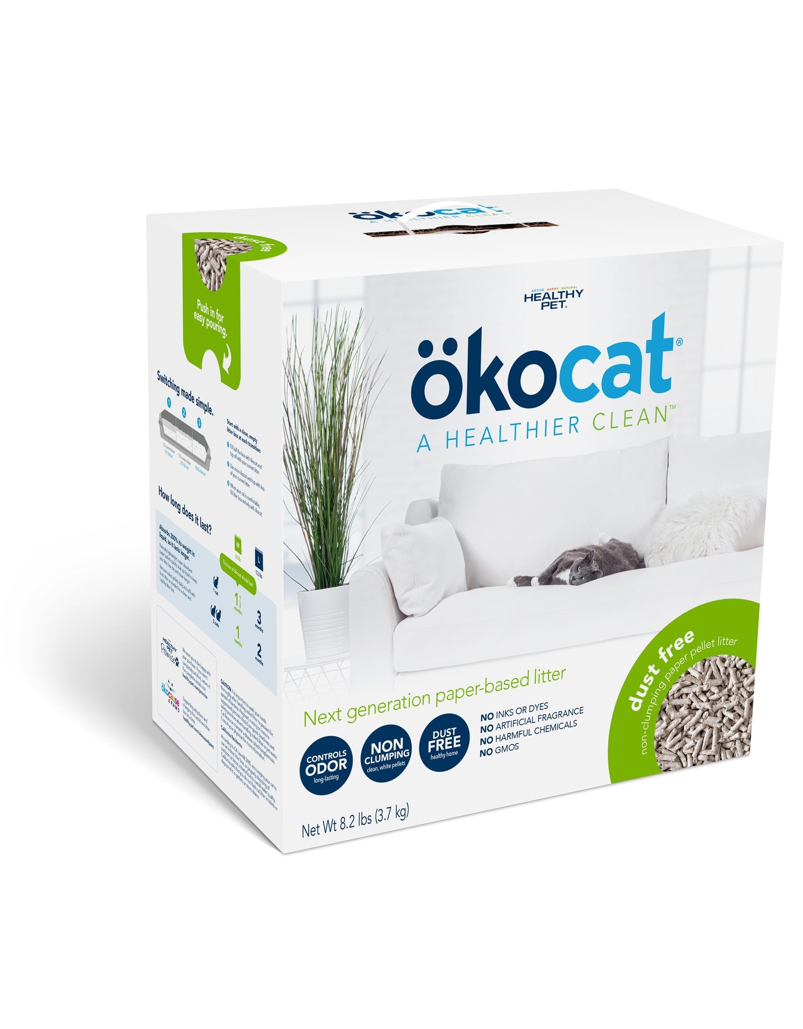 Okocat ökocat Dust-Free Non-Clumping Paper Cat Litter