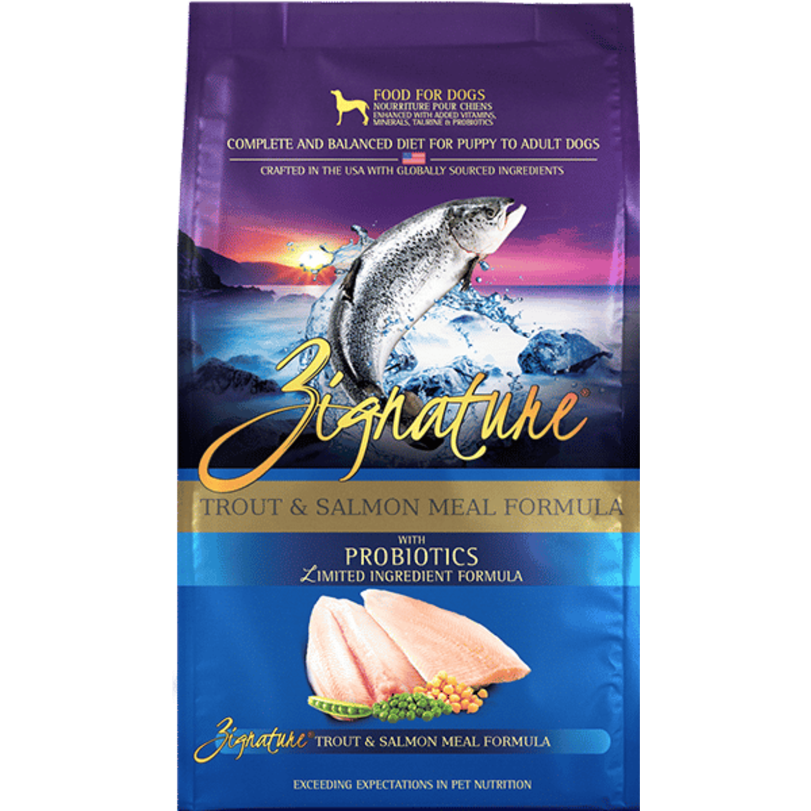 Zignature Zignature Dry Dog Food Limited Ingredient Formula Trout & Salmon Meal Formula Grain Free