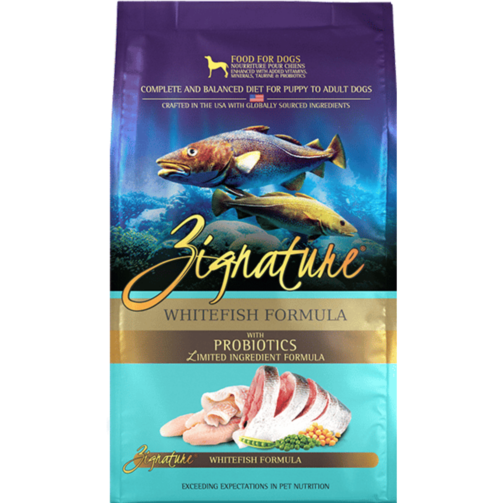 Zignature Zignature Dry Dog Food Limited Ingredient Formula Whitefish Formula Grain Free