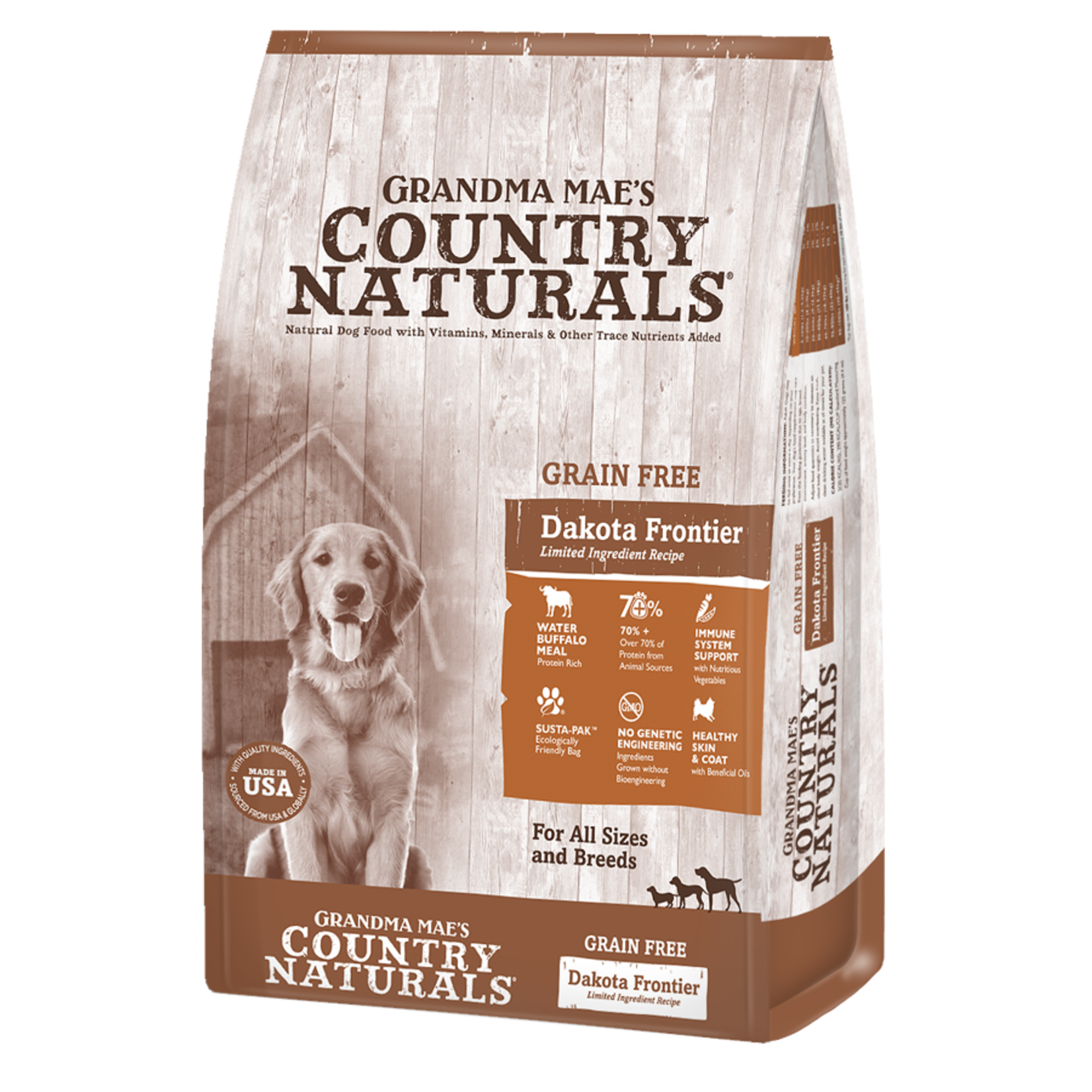 Grandma Maes Country Naturals Grandma Mae's Country Naturals Dry Dog Food Dakota Frontier Buffalo Meal Recipe Limited Ingredient Diet Grain Free