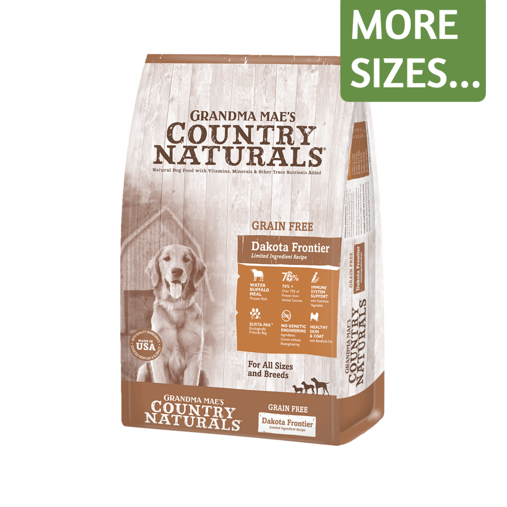 Grandma Maes Country Naturals Grandma Mae's Country Naturals Dry Dog Food Dakota Frontier Buffalo Meal Recipe Limited Ingredient Diet Grain Free