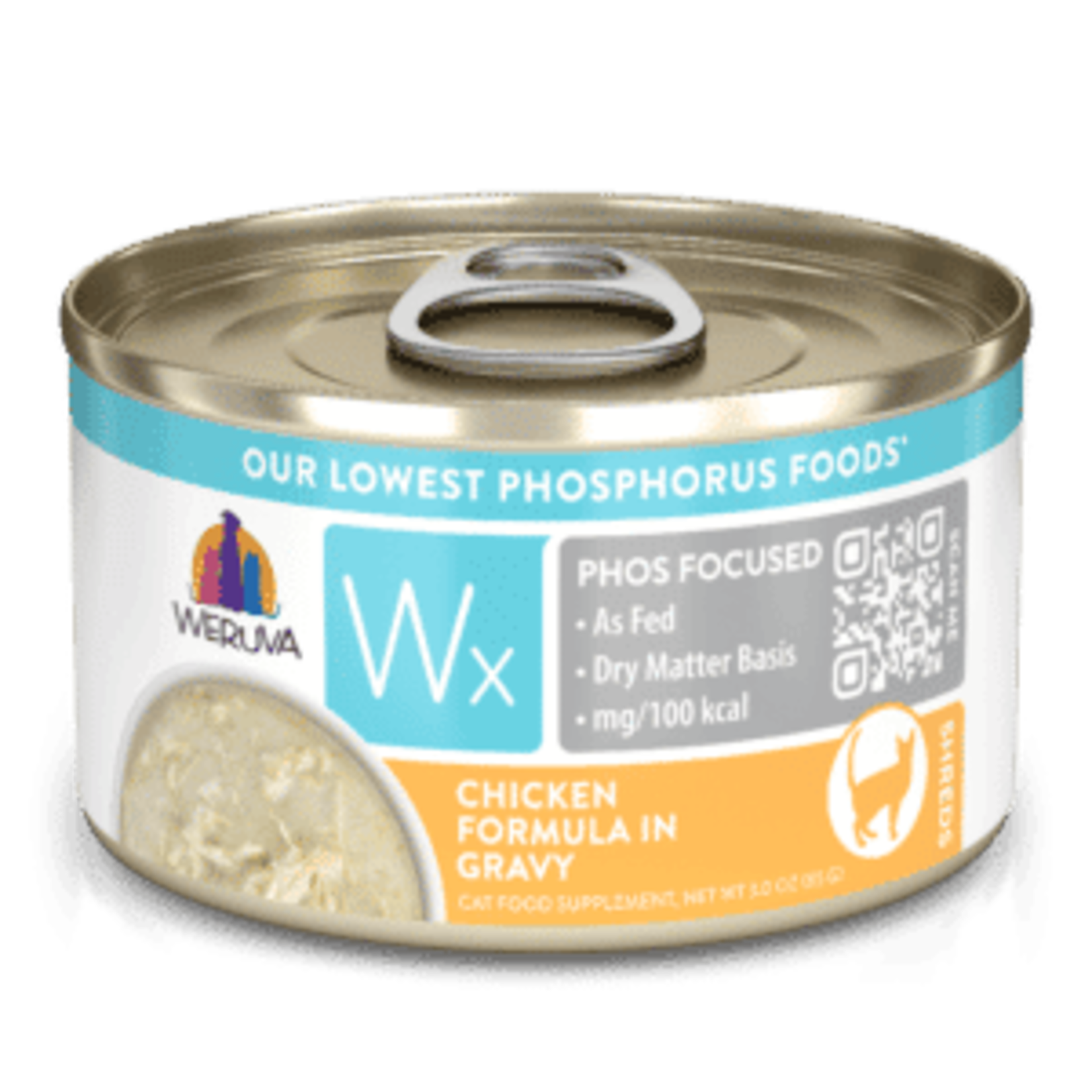 Weruva Weruva Wet Cat Food Wx Low Phosphorus Chicken Formula in Gravy 3oz Can