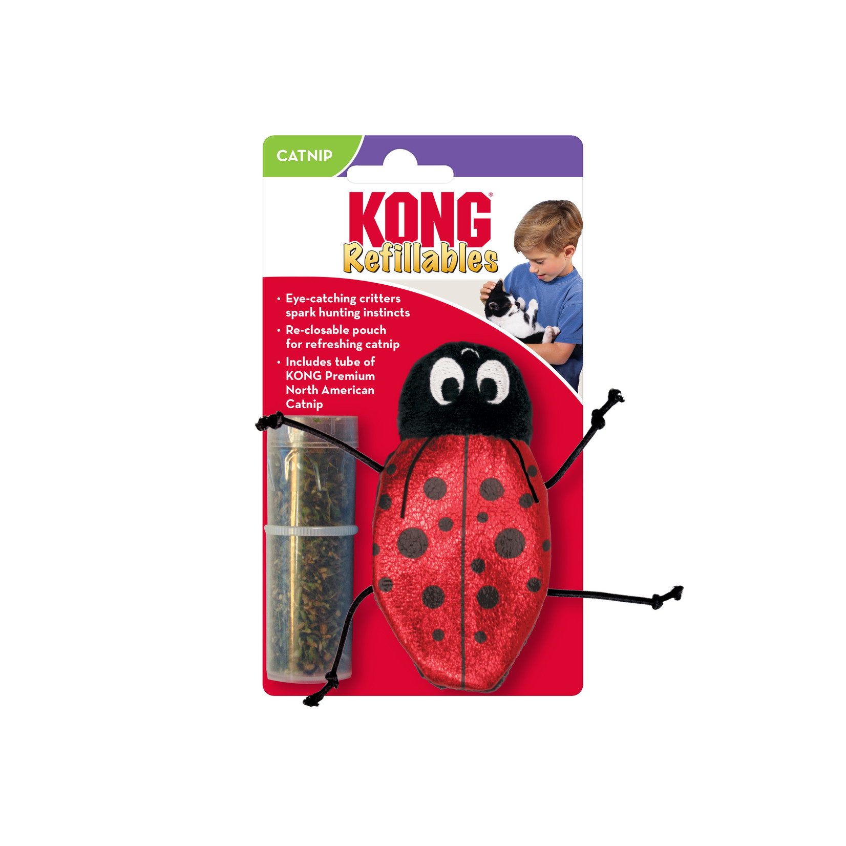 Kong Kong Refillables Ladybug Catnip Cat Toy