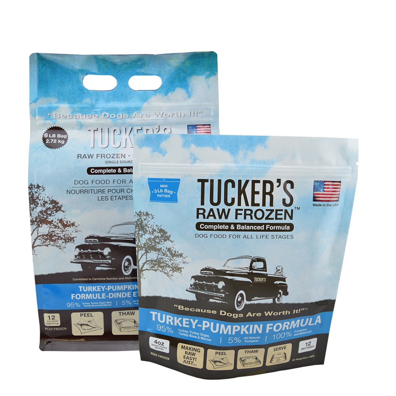 Tucker's Raw Frozen Dog Food Turkey Pumpkin Formula Howl