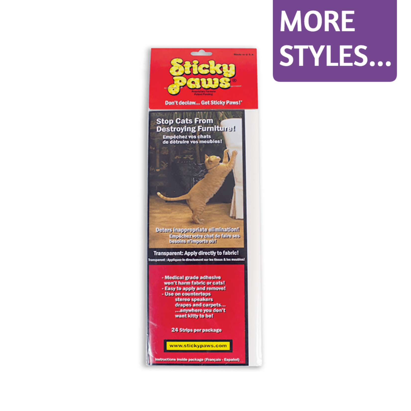 Pioneer Pet Products / Smart Cat Pioneer Pet Sticky Paws No Scratch Sticky Furniture Strips