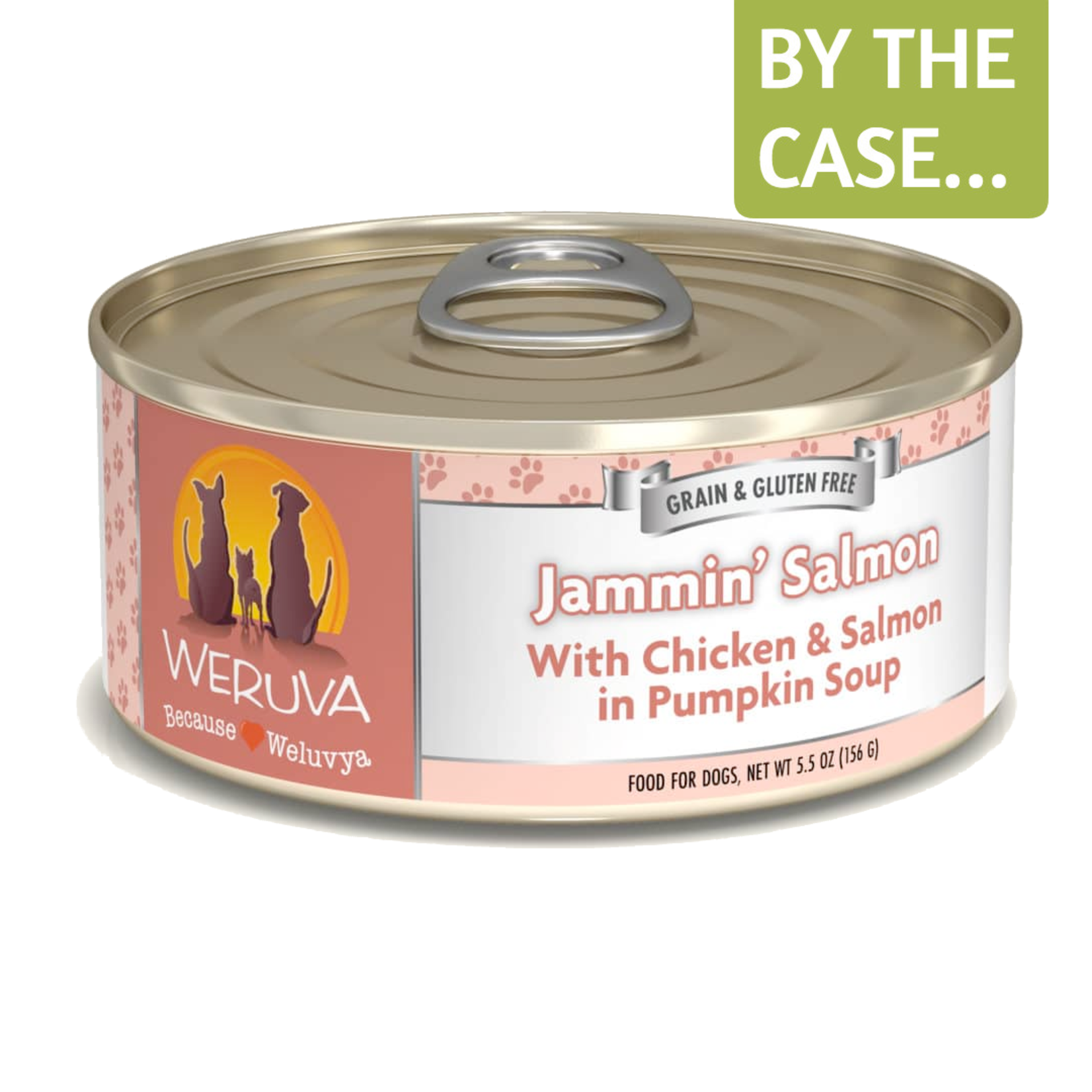 Weruva Weruva Classic Wet Dog Food Jammin' Salmon with Chicken and Salmon in Pumpkin Soup 5.5oz Can Grain Free