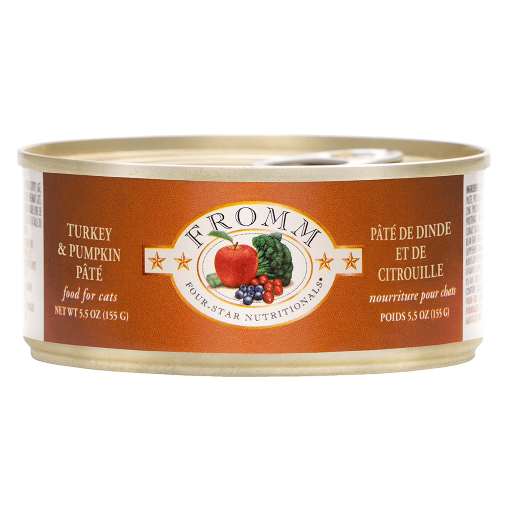 Fromm Fromm Wet Cat Food Four Star Nutritionals Turkey and Pumpkin Pate 5.5oz Can