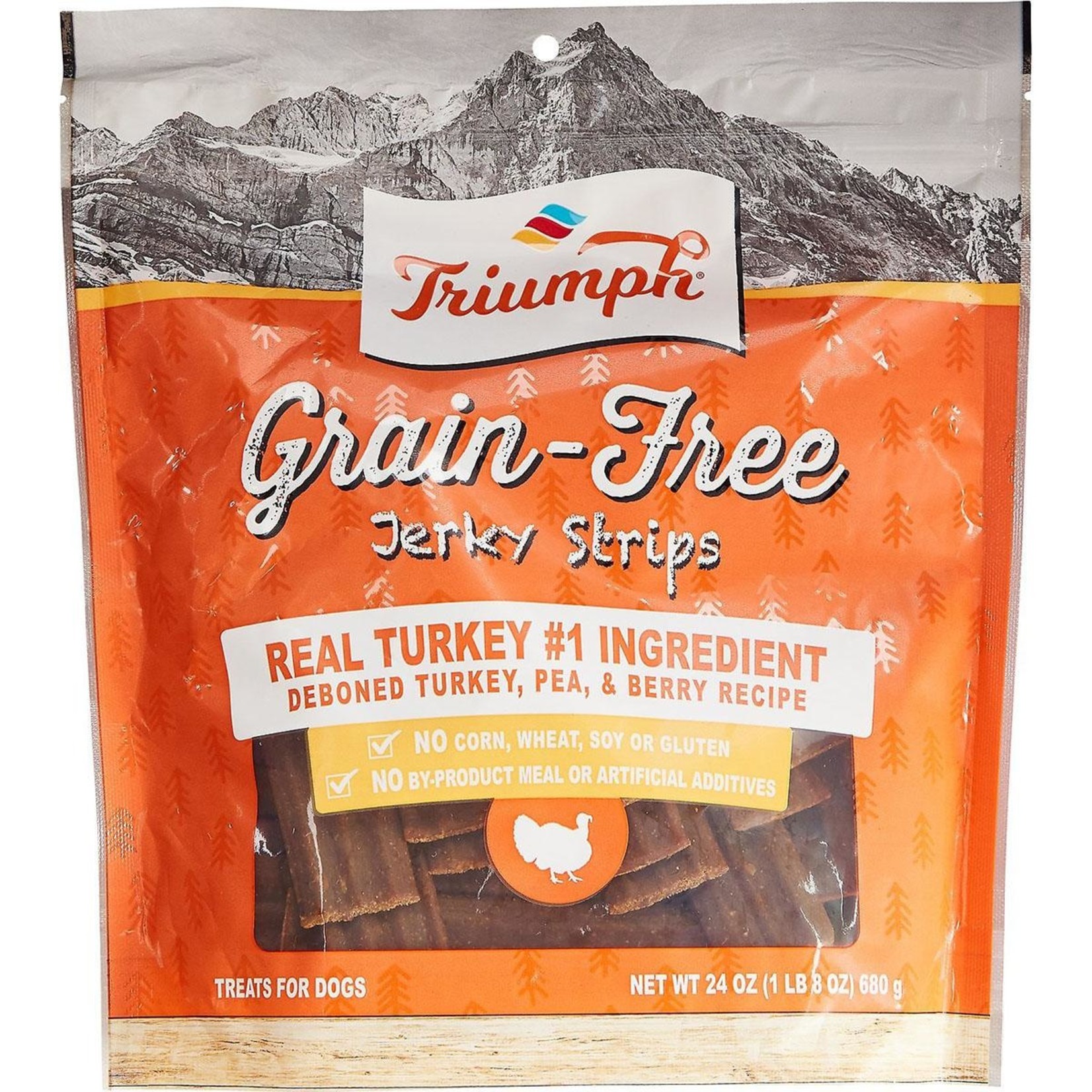 Triumph Triumph Dog Grain Free Jerky Turkey, Pea, & Berry Recipe