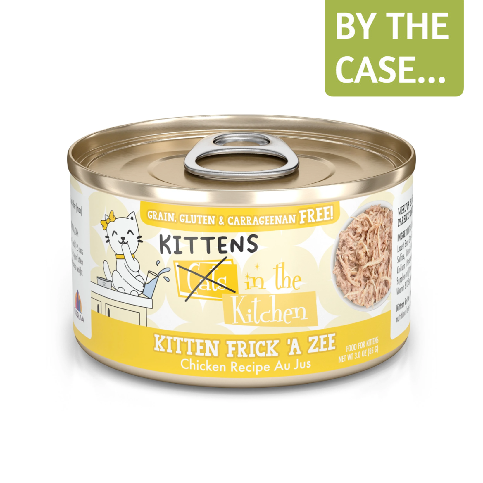 Weruva Weruva Cat Wet Food Cats in the Kitchen Kitten Frick a Zee Chicken Recipe Au Jus 3oz Can