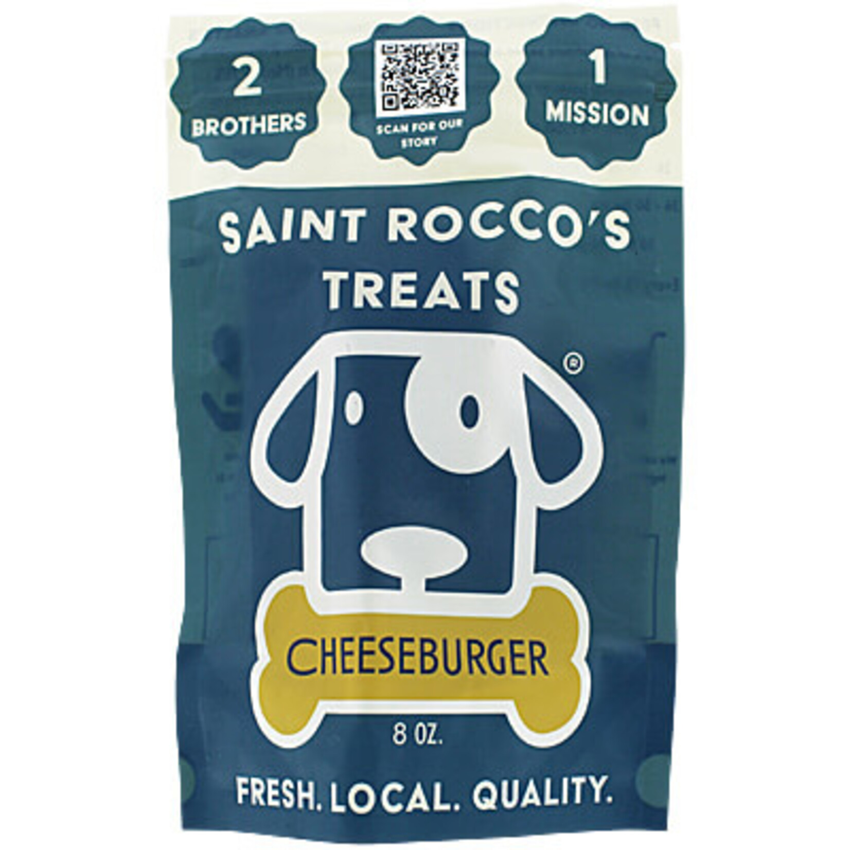 Saint Rocco's Treats Saint Rocco's Dog Treats Cheeseburger 8oz