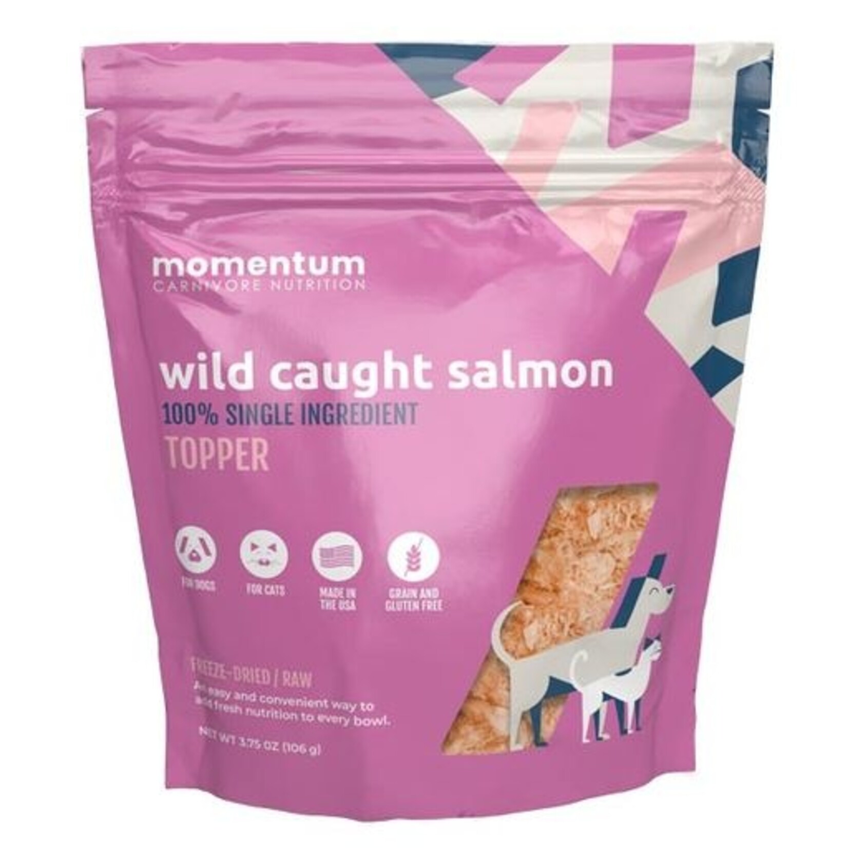 Momentum Dog Cat Topper WIld Caught Salmon Single Ingredient 3.75oz
