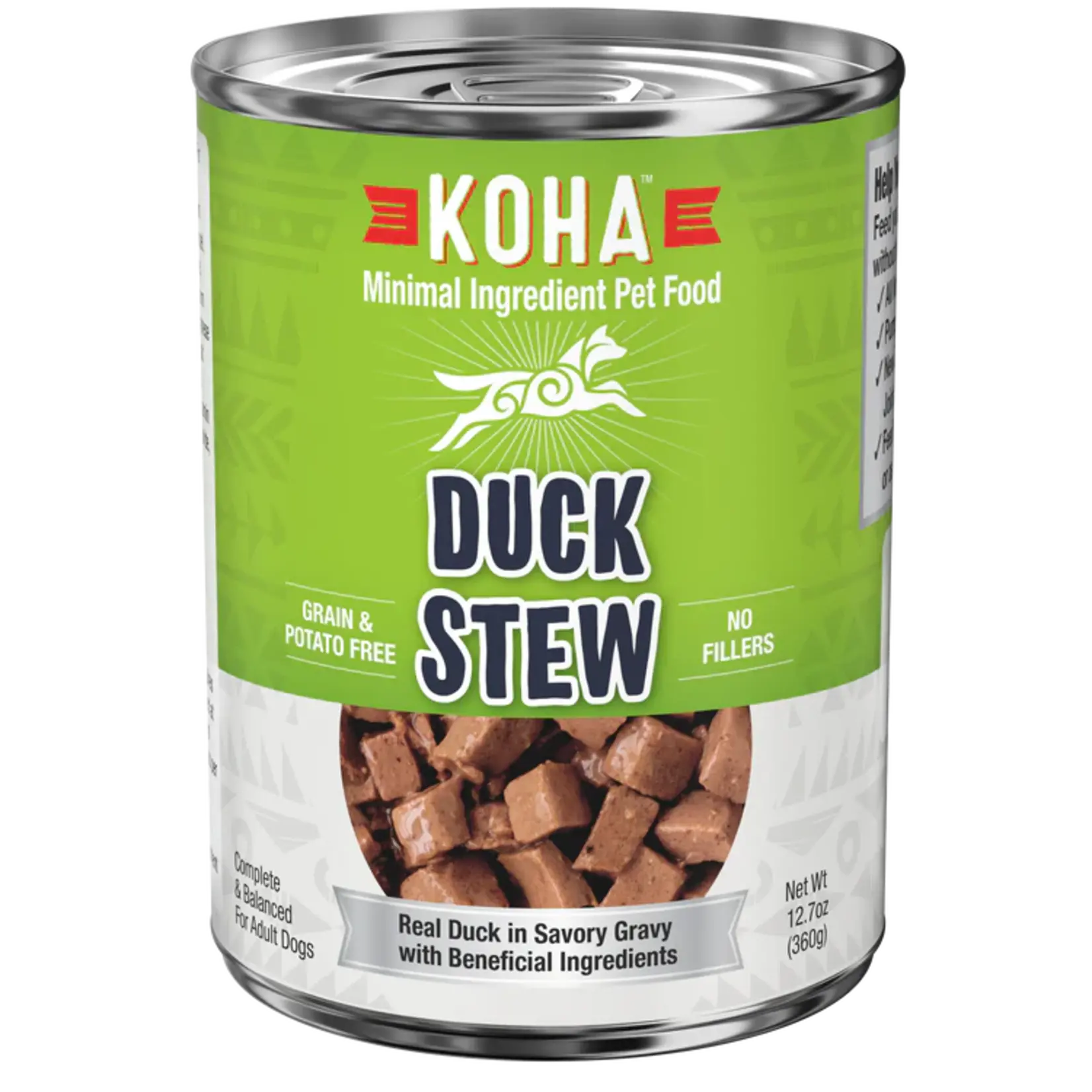 Koha Koha Dog Can Minimal Ingredient Duck Stew 12.7oz Grain Free