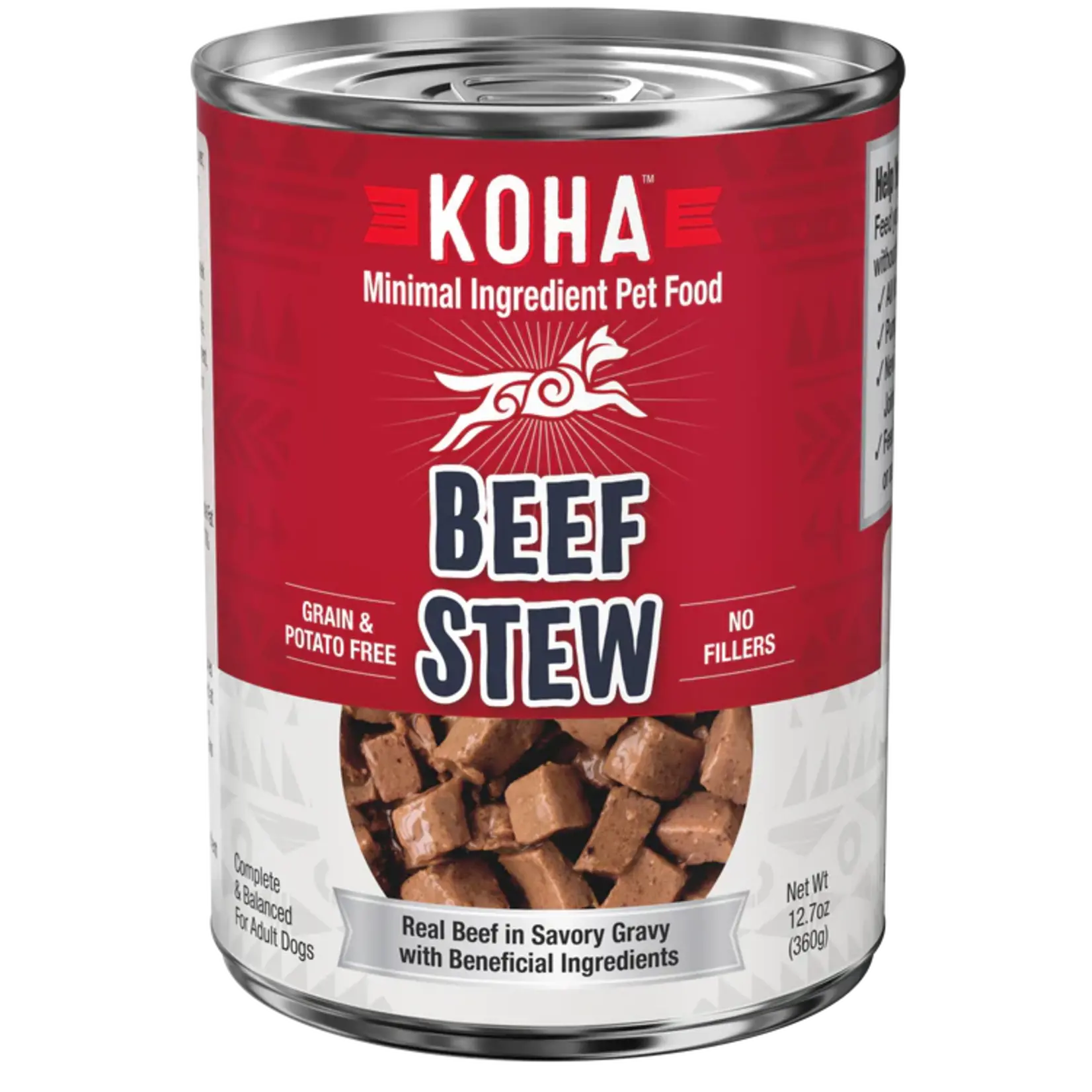 Koha Koha Dog Can Minimal Ingredient Beef Stew 12.7oz Grain Free