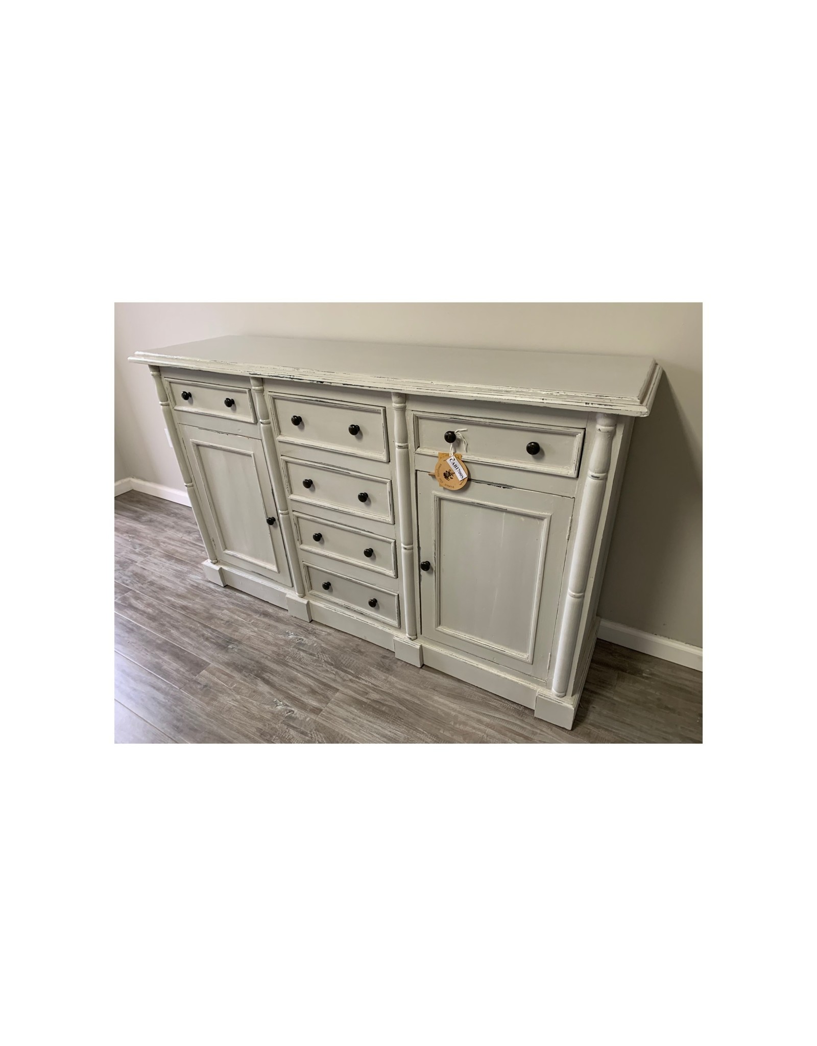 CAB1700 American Credenza 2 Panel Dr 6 Drw W/RG 68.1x17.7x40.5