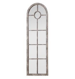 23"L x 70-1/2"H Metal Framed Wall Mirror, Distressed White
