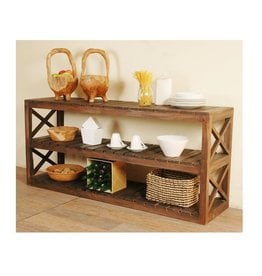 TR02 Console Table 1 Shelf 66.3x17.8x3.02"H
