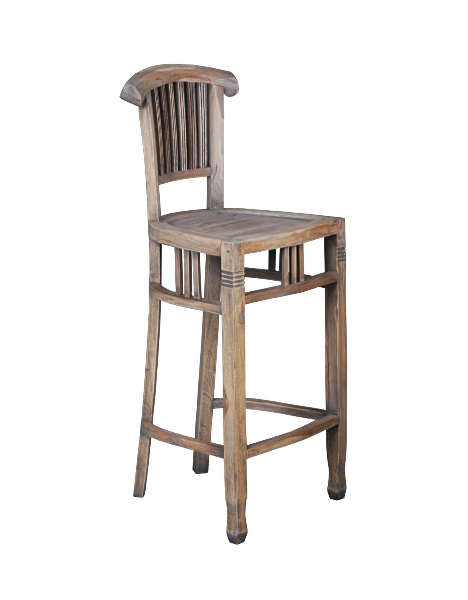 CHA036 Barstool 17.7x16.7x42.7"H Driftwood