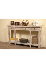 TAB1013 Table 4Drw 1Shelf 59.8x12.4x34"H