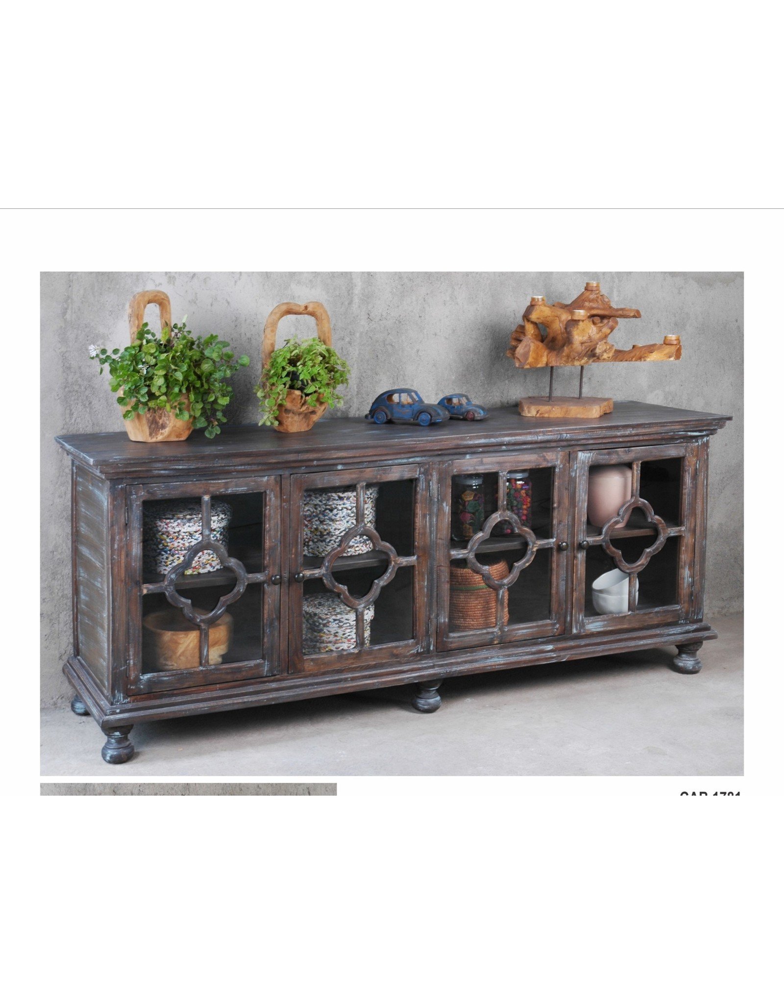 CAB1781 Credenza 4GD w/Clove Panel 87 x 21 1/4 X 35 7/8