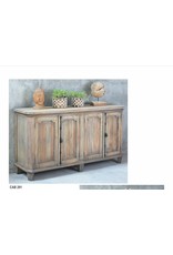 CAB291 Raised Panel Cradenza 5 Drs 70.8x17.7x38.6