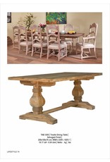 TAB3303 Trestle Dining Table 96.4x39.3x30.7