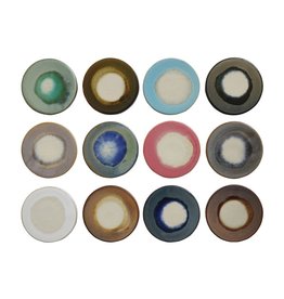 DA8680A Rnd Stoneware Reactive Glaze Trivet Each