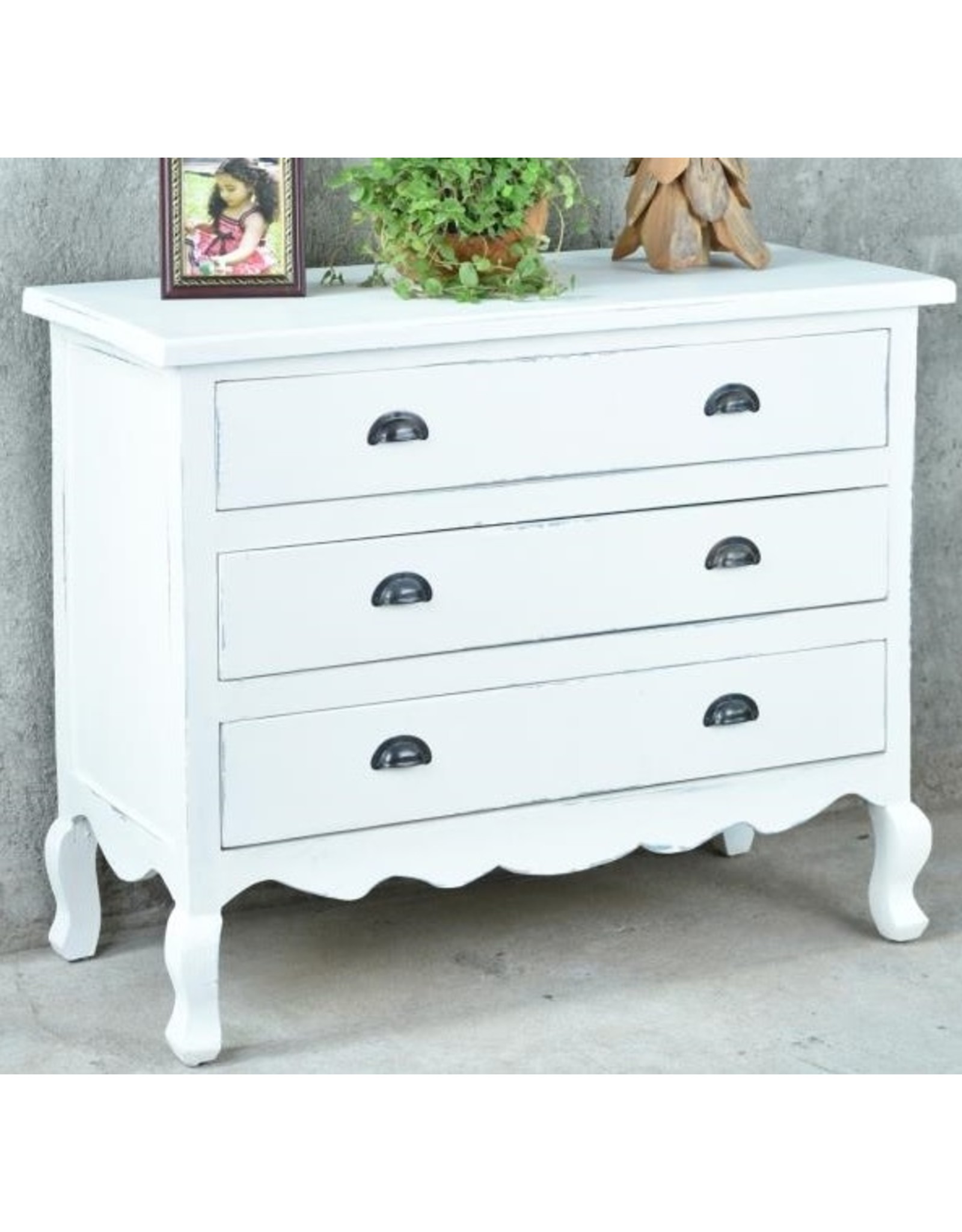 CAB278 Savannah Chest 3 drw w/ RG 43.2x18.5x35.3