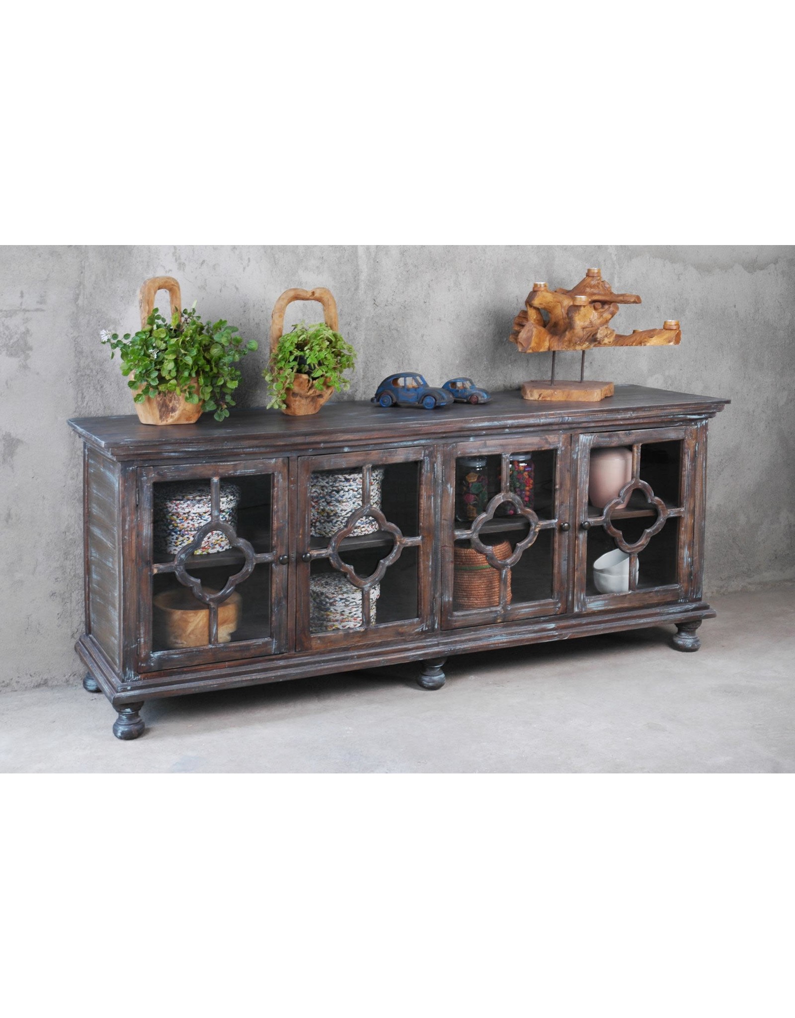 CAB1781 Credenza 4GD w/Clove Panel 87 x 21 1/4 X 35 7/8