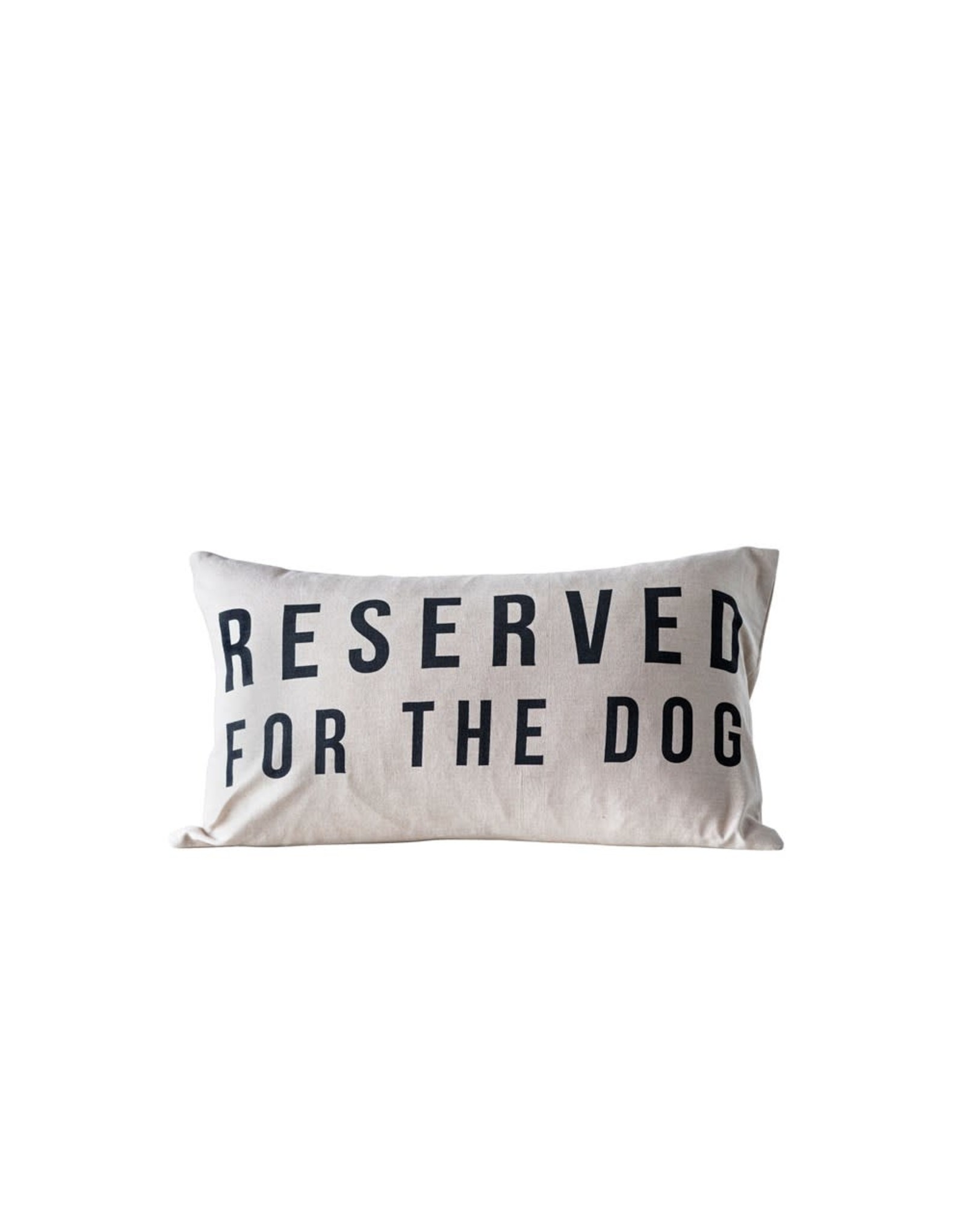 Reserved For The Dog Cotton Lumbar Pillow DF0523