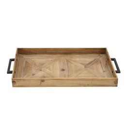 44384 Wd Mtl Tray