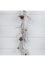 7F6470 Garland Snowy Twigs, cones