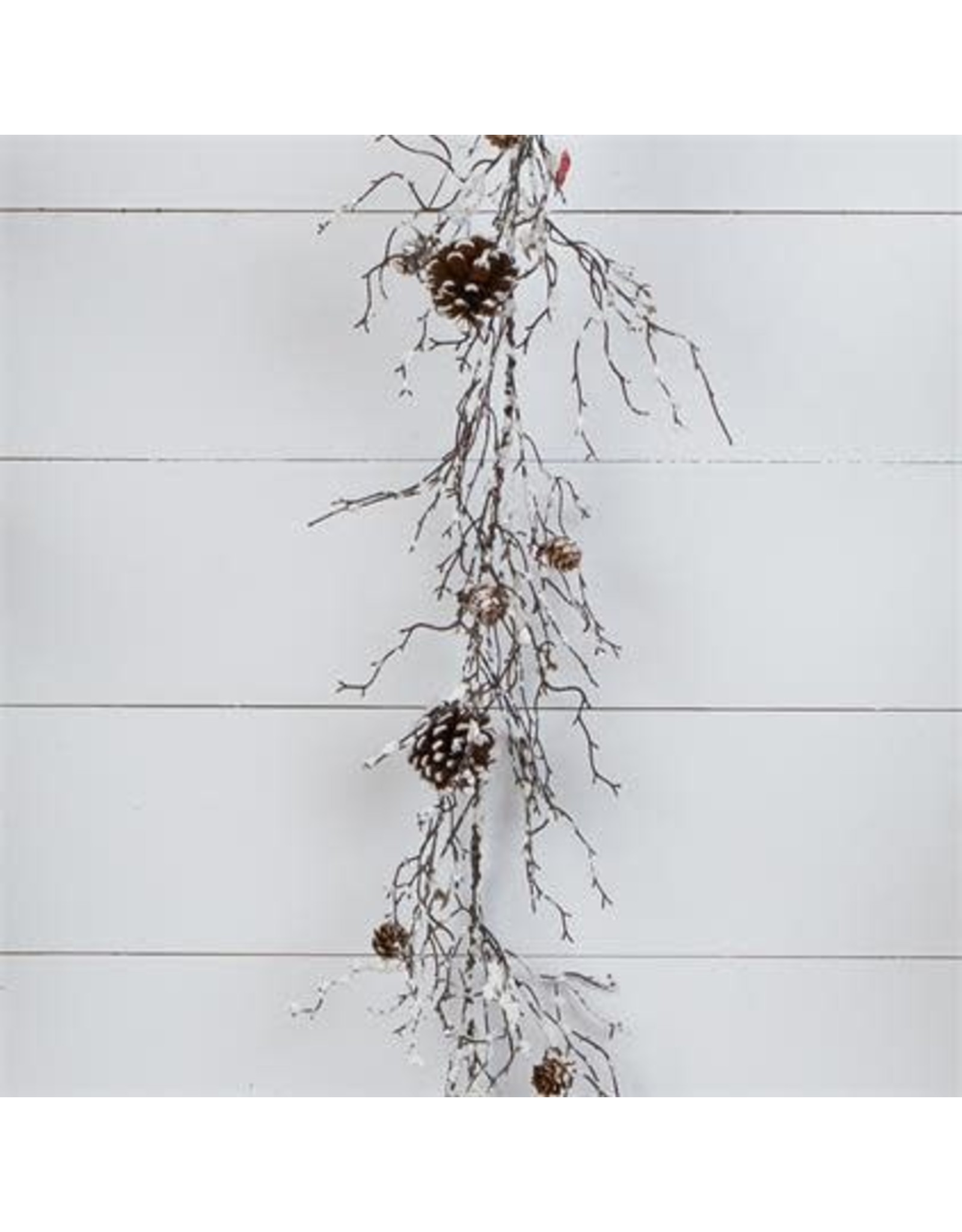7F6470 Garland Snowy Twigs, cones