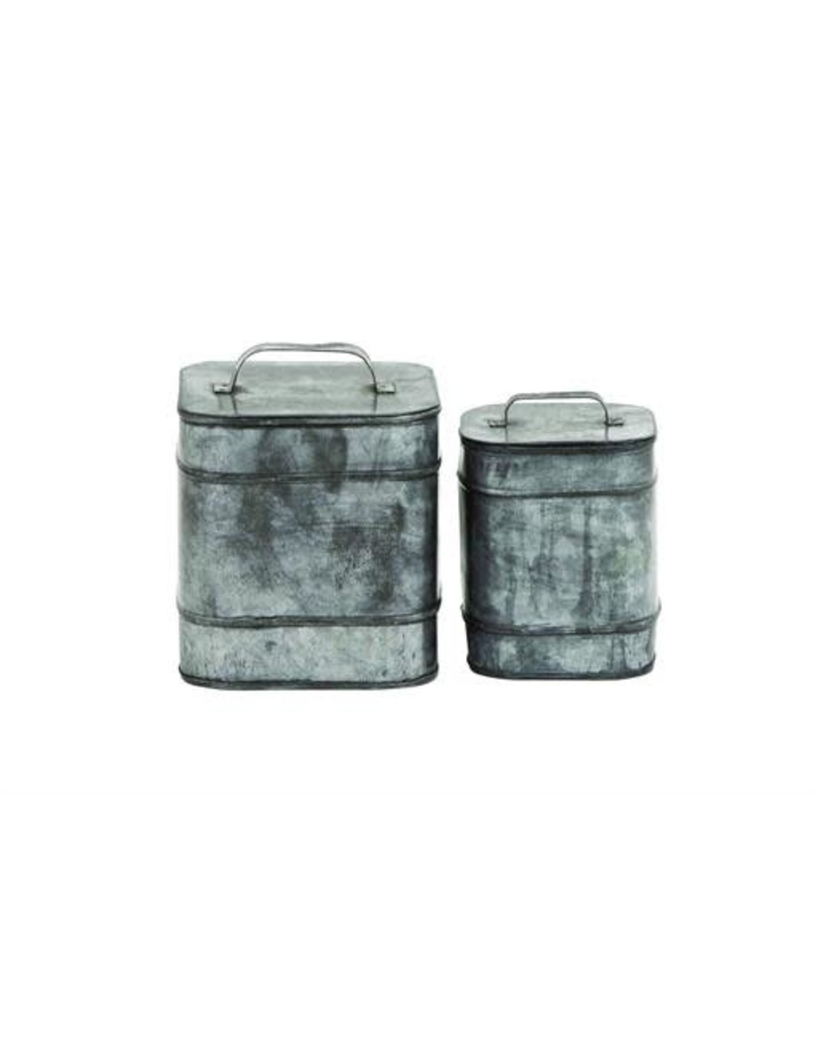 49123 Metal Sq Lidded Box