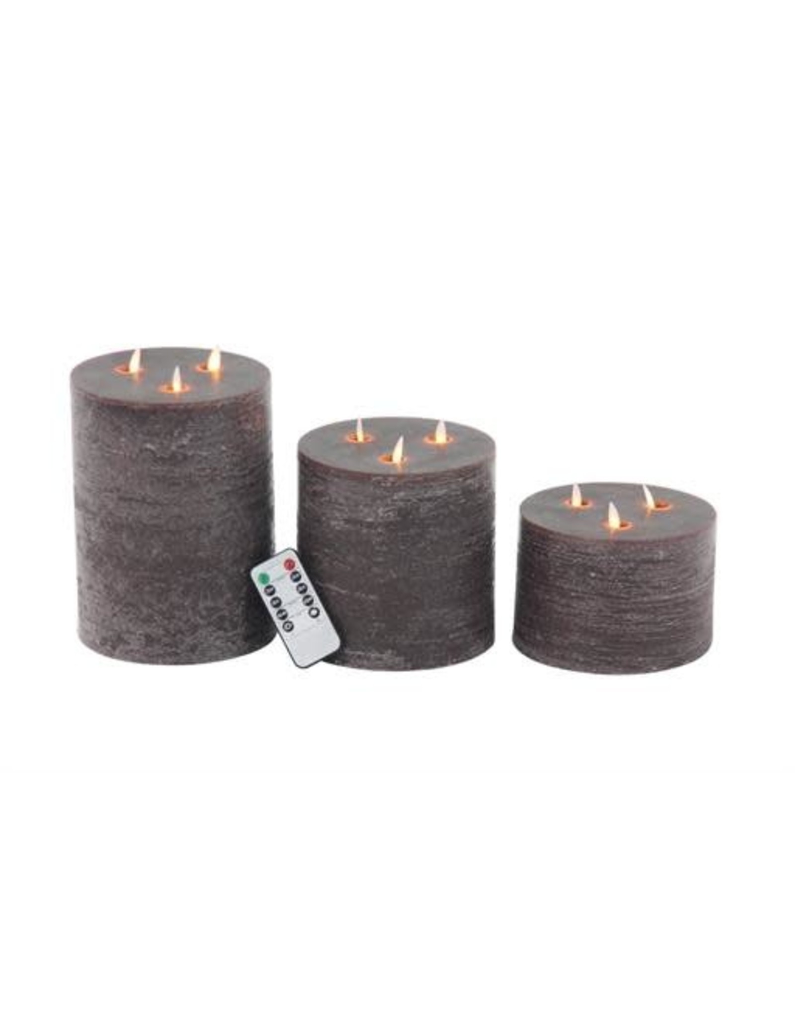 73171 led Flicker Candle 3 sizes one remote