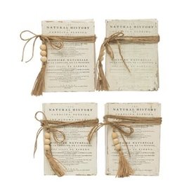 Wood Block Faux Books with Saying, 4 Styles EACH DF3338A