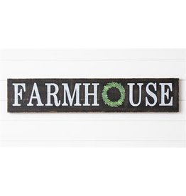 8W3218 Farmhouse w/Wreath Sign