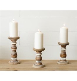 8C0485 Beaded Candle Holder