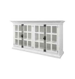 COM 92 Console 4 Glass Doors 79 × 19 × 43 in