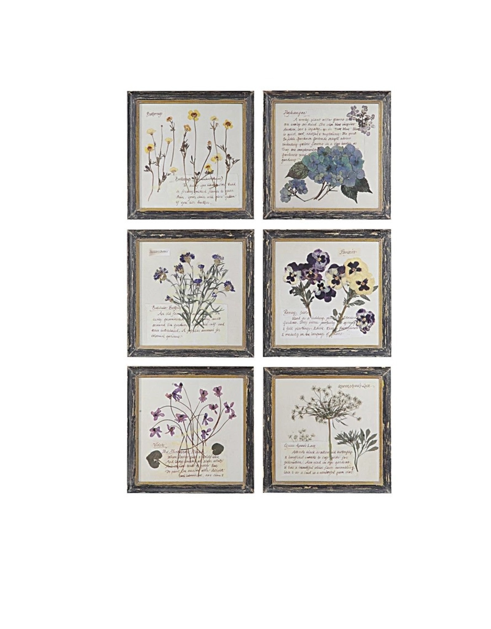 Square Wood Framed Wal Art 9-3/4"l DE5316A