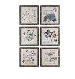 Square Wood Framed Wal Art 9-3/4"l DE5316A